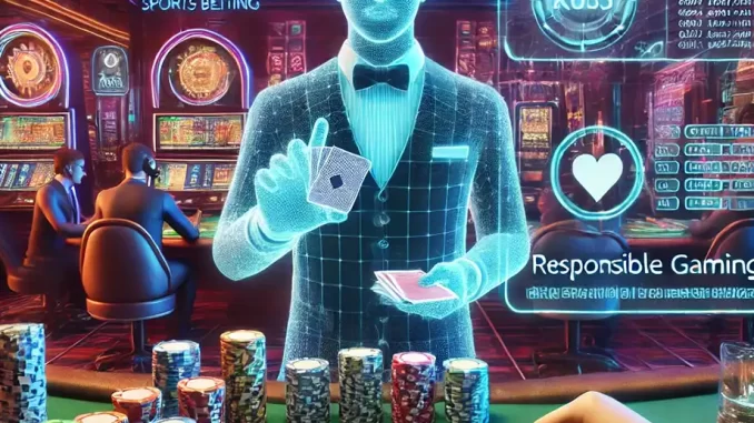 Croupier virtuale in un casinò tecnologico